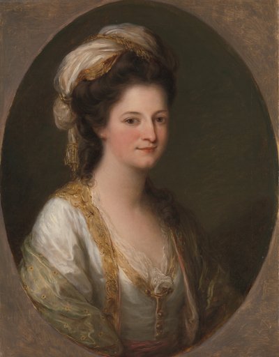 ハーヴィー夫人として伝統的に特定された女性の肖像 作： Angelica Kauffmann